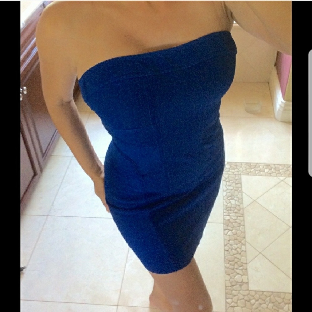 Bebe Strapless Bandage Dress